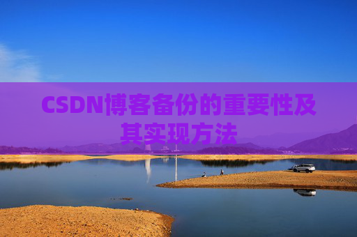 CSDN博客备份的重要性及其实现方法